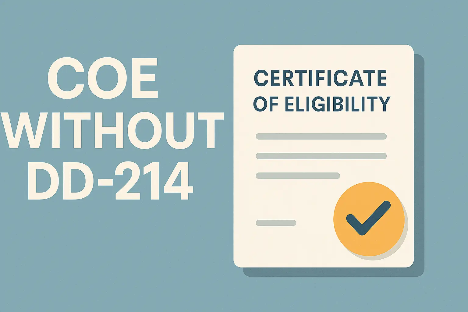 VA COE Without a DD-214 (2025): Form 26-1880 + Statement of Service Guide 2 VA COE